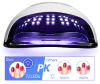 Secador potente de 320W y 72LED con pantalla táctil grande, lámpara de secado profesional para todo tipo de esmaltes de uñas de Gel - details 5