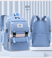 Mochila escolar para adolescentes, morral sencillo de color sólido para mujer, morral escolar juvenil para mujer - details 12