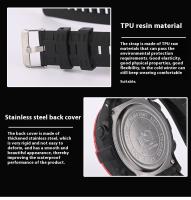 SHUNWAY Shengwei Sports Reloj electrónico luminoso multifuncional impermeable de ocio a la moda para hombre - details 10
