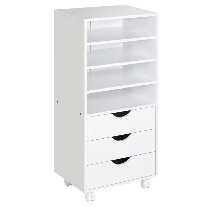 Vinsetto Mueble Auxiliar para Oficina Estudio Espacio de Almacenamiento Gran con 3 Cajones - 1