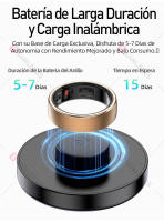 Anillo Inteligente SANLEPUS R10 - Monitor de Salud para Frecuencia Cardíaca + Oxígeno en Sangre |   Carga inalámbrica, 5ATM y batería con autonomía de 7 días |   Parejas, Deportes y Salud General - details 8
