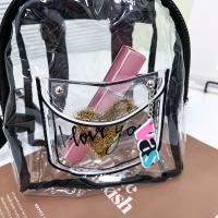 Mochila transparente de PVC portátil, bolso de gelatina de moda de estilo coreano de gran capacidad, bolso cruzado con corazón de amor para exteriores - details 14