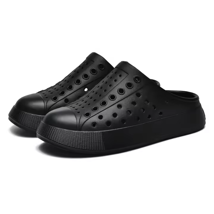 Sandalias de Playa de Verano Zapatos de Cuero Antideslizantes Impermeables de Suela Suave EVA para Hombres y Mujeres Uso al Aire Libre - 1