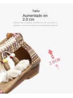 Sandalias Planas bohemias para Mujer, Zapatos cómodos informales de Playa, Verano, 36 a 42, EU - details 8