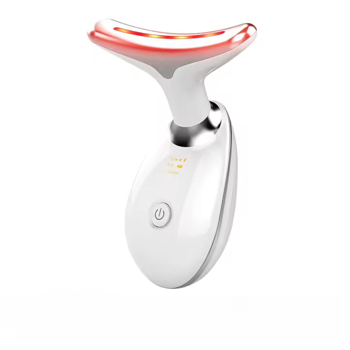 Scttomon Terapia de Luz Roja Masajeador de Cara y Cuello LED de 7 Colores para Cuidado de la Piel - 1