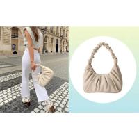 Bolso Hobo fruncido para mujer, bolso de hombro Sofii de moda, monedero blanco pequeño - details 8