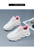 Zapatillas de moda para mujer Fly Weave Zapatillas transpirables de malla elástica suela blanda Zapatos casuales - details 10