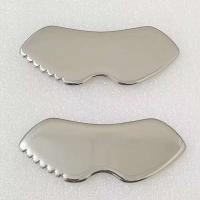 Masajeador de Piel de Cara de Acero Inoxidable Herramienta de Cuidado de la Piel Corporal para Relajación del Cuello Gua Sha Scraper - details 1