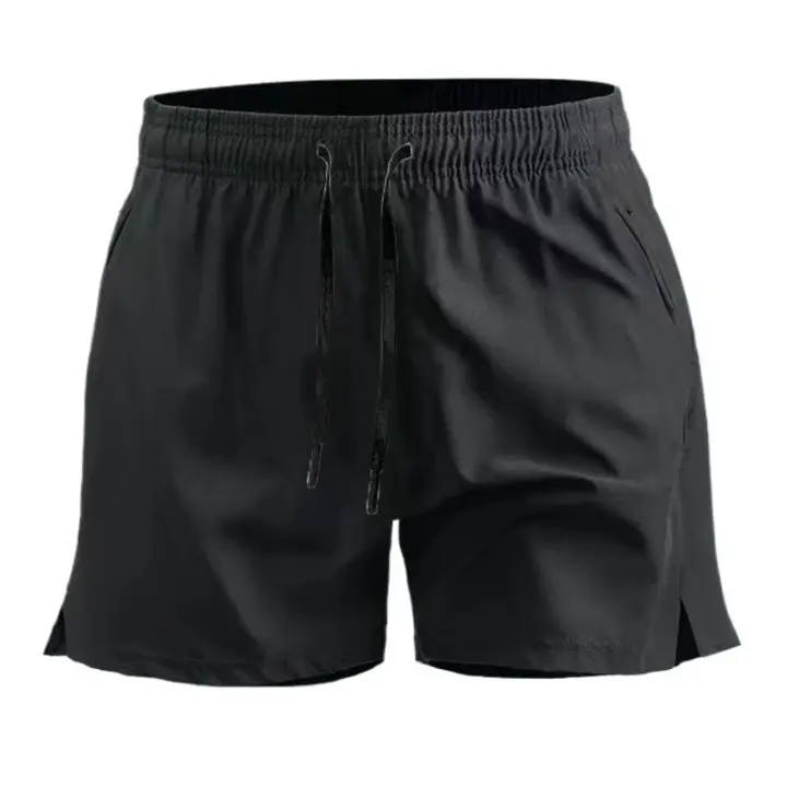 Pantalones cortos deportivos de verano para hombre, pantalones cortos deportivos de secado rápido, pantalones cortos ligeros para correr con bolsillos, pantalones de playa para gimnasio - 1