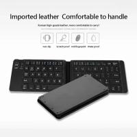 Teclado Bluetooth plegable para IPAD, tableta móvil, portátil, oficina, Mini teclado inalámbrico, almacenamiento, tres sistemas, universal - details 1