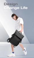 Bange Mochila de negocios para ordenador portátil de 15,6 pulgadas, bolsa de viaje impermeable con múltiples compartimentos, mochila negra adecuada para hombres - details 6