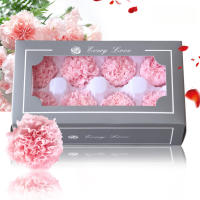 8 Gradiente Flores de hoja perenne Claveles Exquisita caja de regalo Madre Noel Día de San Valentín Día de la Mujer Regalos para - details 6