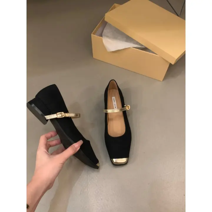 Mary Jane-zapatos de tacón alto grueso para mujer, primavera, otoño, Verano - 1