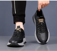 Zapatos de cuero de piel de vaca de primera capa, deportivos, casuales para hombres, moda - details 29