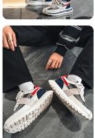 2025 nueva malla de verano zapatos para correr transpirables plataforma aumentando tendencia zapatos de los hombres zapatos de papá zapatos casuales. - details 13