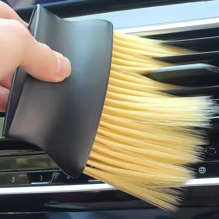 Cepillo suave para barrer el interior del coche, herramienta de lavado de coches, artefacto, espacio interior del coche, cepillo para polvo, cepillo de limpieza de salida de aire - 1