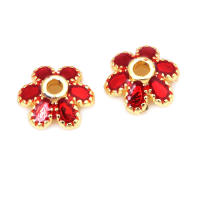 Tapetes de Flores de Brasso Dorado 18K 30PCS Accesorios de Joyería DIY de Alta Calidad - details 79
