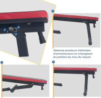 Banco de Musculación Plegable Ajustable Soporte de Barras para Mano a Mano y Estación de Dips - details 4
