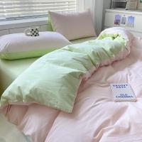 Juego de Ropa de Cama de Moda Blanca Sólida Tamaño Cama Básico a Grande - details 7
