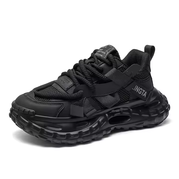 Zapatos deportivos de moda con suela gruesa, informales, transpirables, de malla, para correr, con logotipo de Dropshipping - 1