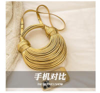 Nuevo Bolso de mano tejido a mano para pan y fideos, con cable eléctrico, para hombro, - details 8