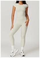 Camiseta deportiva de manga corta para mujer, Top ajustado de secado rápido, ropa informal para correr y Yoga - details 5