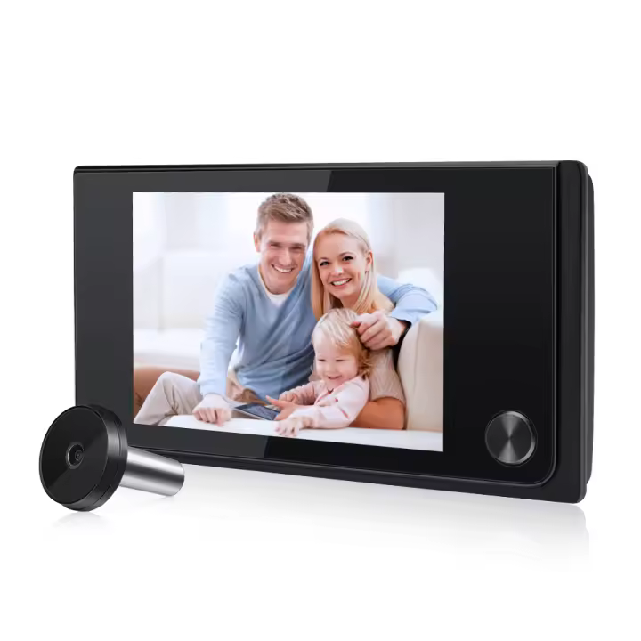 Timbre de Puerta Sectyme de 3.5 Pulgadas con Cámara de Puerta LCD Digital de 120° Visor de Puerta Inteligente para el Hogar y Exteriores - 1