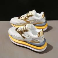 Nuevos tacones altos de plataforma de alta calidad, cuero femenino, moda femenina, calzado deportivo informal, 2025 - details 5