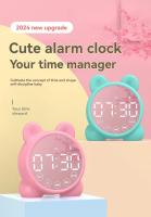 Nuevo Reloj despertador para niños, Altavoz Bluetooth, despertador para mesita de noche, espejo, temporizador de despertador - details 1