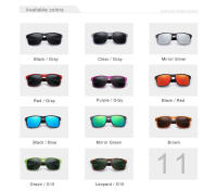 KINGSEVEN-gafas de sol polarizadas para hombre y mujer, lentes cuadradas Retro TR90 con diseño de patrón de fibra de carbono, para deportes al aire libre - details 2