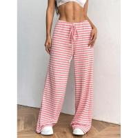 Pantalones de mujer con cintura elástica a rayas, talla única, recién llegados de otoño - details 2