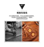 Nuevos bolsos de mujer retro europeos y americanos bolso de moda de un solo hombro oblicuo span bolso de cuero suave lavado - details 8