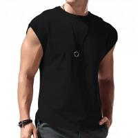 Camiseta sin mangas para hombre, ropa de estación independiente, deportiva, holgada, corta, para verano, 2024 - details 5