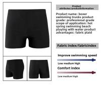 Bóxer negro puro para hombre, bañadores térmicos de primavera, ropa deportiva y accesorios de moda antivergüenza. - details 1