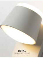 Lámpara de Pared LED 13W TOMAXIN con Foco Giratorio Diseño Sencillo y Moderno para Dormitorio Estudio Hotel Adecuada para Sala de Estar - details 3