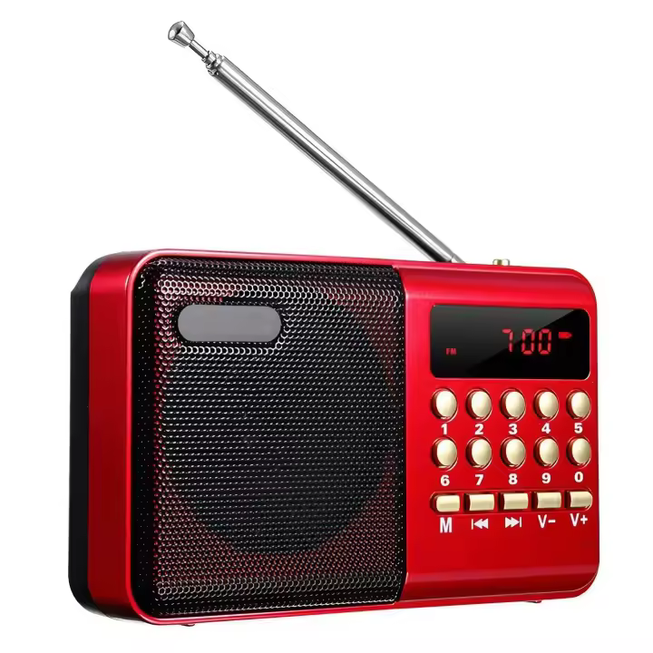Mini Radio portátil de mano, reproductor Digital FM, USB, TF, MP3, altavoz Stonego, dispositivos, suministros - 1