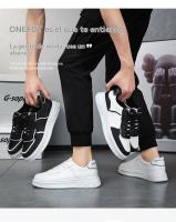 Zapatillas Blancas Transpirables para Hombres Estilo Coreano de Moda Zapatos Casuales con Plataforma Todo Uso - details 4