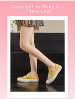 Zapatos de lona con almohadilla de piel de cerdo, zapatos individuales casuales de fondo plano para mujer, zapatos pequeños blancos versátiles - details 10