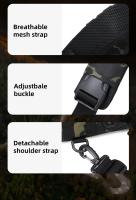 Bolsa de pecho para acampar para hombre, riñonera táctica deportiva para hombro, para exteriores, senderismo, escalada, ciclismo, pesca, sistema MOLLE, bolsas con eslinga - details 12