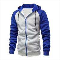 Sudadera De Capucha Para Hombre Con Cierre De Cremallera Y Bloque De Colores Estilo Casual Duradero Manga Larga Suéter De Algodón Para Otoño E Invierno - details 7
