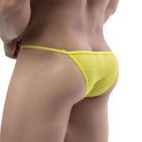 CLEVER-MENMODE Calzoncillos Mini Bragas de Hilo Ropa Interior para Hombres Malla Transparente Bikini Sexy Tiro Bajo Slips Calzoncillos Transparentes Ultrafinos - details 9