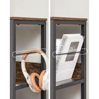 Estantería de Almacenamiento de 3 Niveles, Librería, Estantería Independiente con 9 Compartimentos, Salón, Estudio, Cocina, 30 x 100 x 103,1 cm, Marrón Rústico y Negro LLS112B01 - details 4