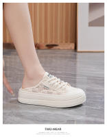 Nuevos zapatos versátiles de malla de encaje para mujer, zapatillas deportivas y de ocio de verano, finas y transpirables. - details 19