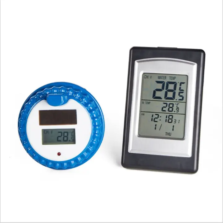 Termómetro Solar inalámbrico para piscina, dispositivo flotante para interiores y exteriores - 1