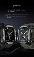 Reloj inteligente militar para hombres: llamada, monitor de frecuencia cardíaca, linterna, resistente y adecuado para uso en ext - details 6