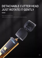 Kemei-cortadora de pelo eléctrica para hombre, máquina de corte de pelo con pantalla LED silenciosa, inalámbrica, recargable por USB, cuchilla desmontable - details 4