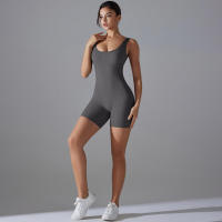 Body sin mangas para mujer, ropa elástica de una pieza, ropa de gimnasio, ropa deportiva - details 60