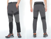 Pantalones de secado rápido delgados para senderismo impermeables para hombre, Softshell de montaña con cinturón - details 4