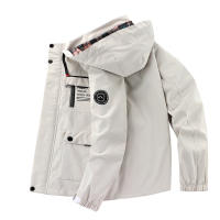 Chaqueta impermeable con capucha para hombre, abrigo informal a la moda, para exteriores, primavera y otoño - details 7