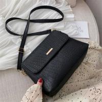 Bolso de Hombro para Mujer Simple Tipo Mensajero con Flap en Cuero PU Bolso Cruzado Casual Negro para Señora - details 12